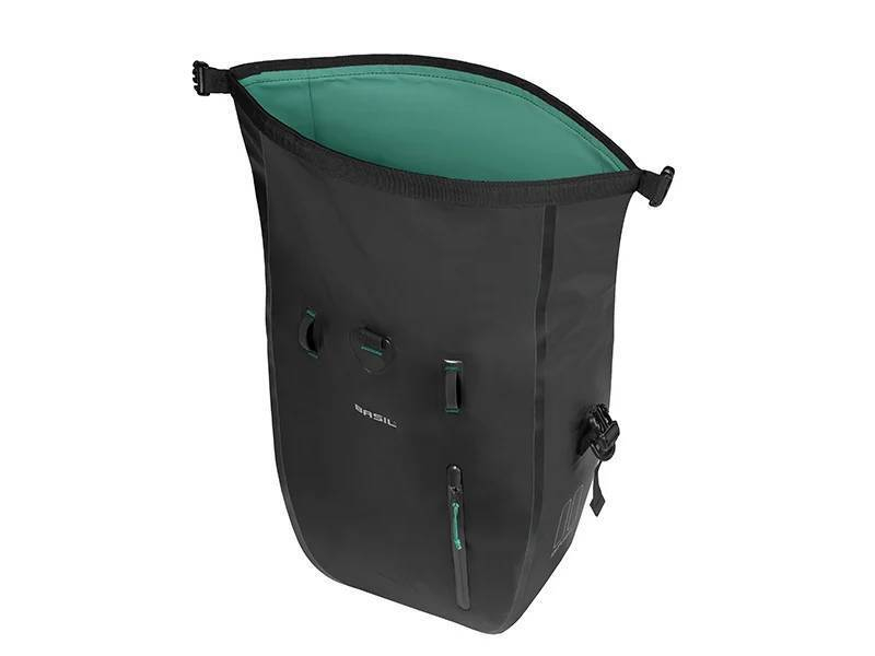Basil Rivo L enkele fietstas 25-31 L - Black