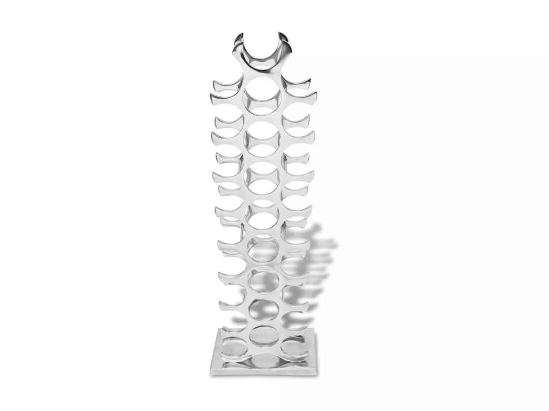 Casier à bouteilles Aluminium Argenté 27 bouteilles