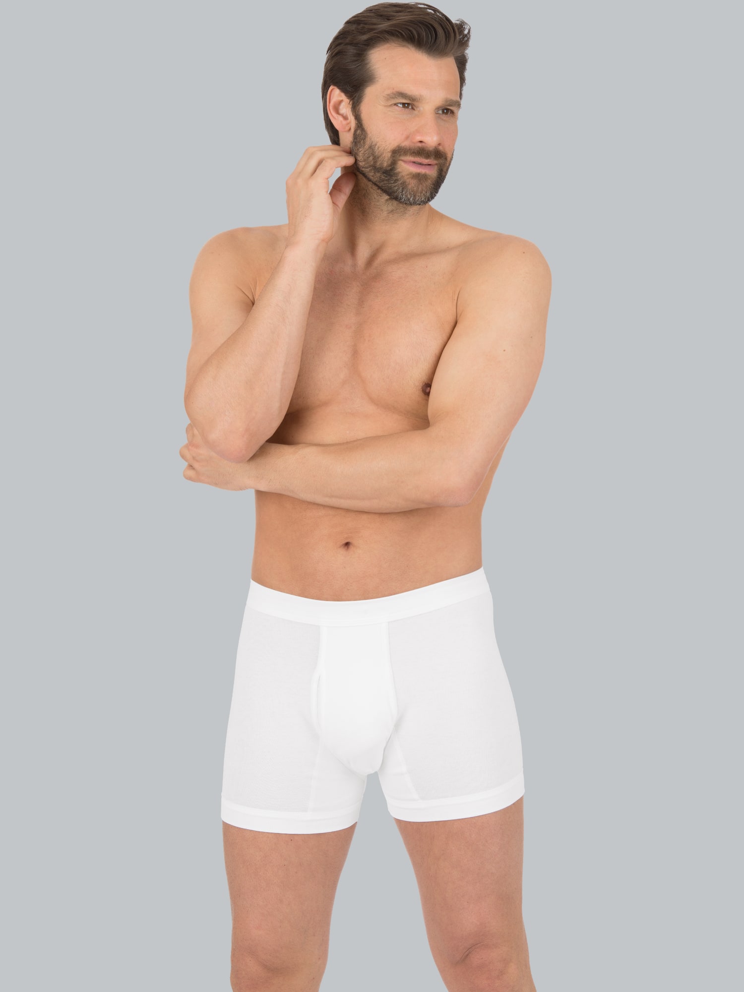 Unterhose Biobaumwolle Doppelpack Weiss
