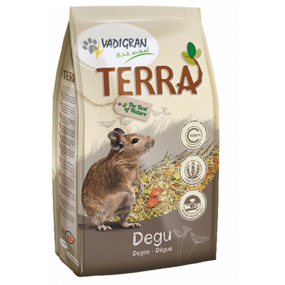 Alimentation pour dègues gamme terra 2.25 kg