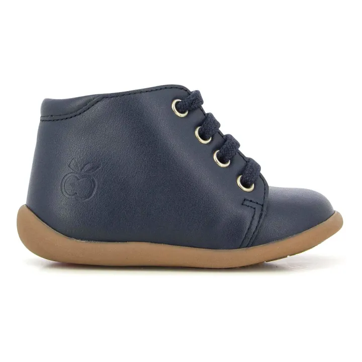 Pom d'Api Bottines à lacets Stand Up | Bleu marine