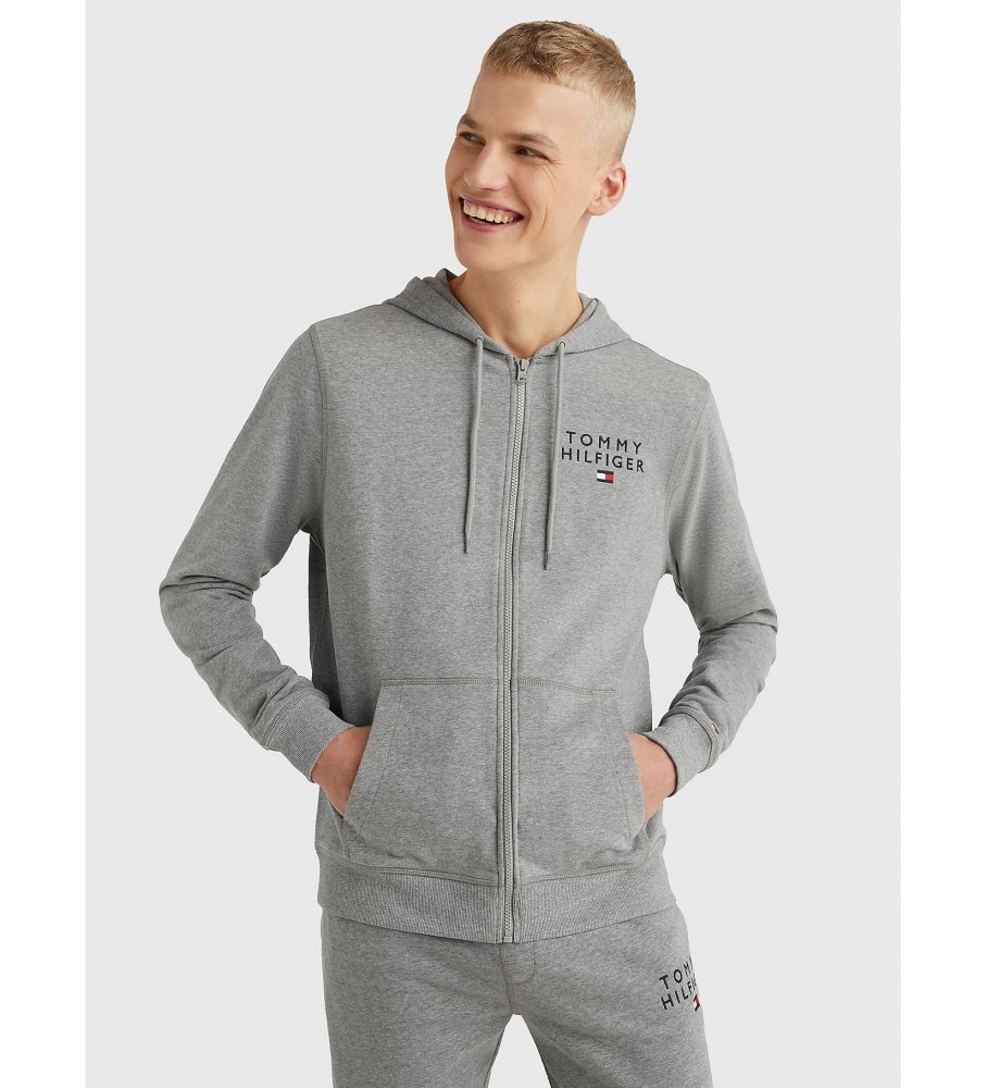 Moletom Tommy Hilfiger cinza com logo