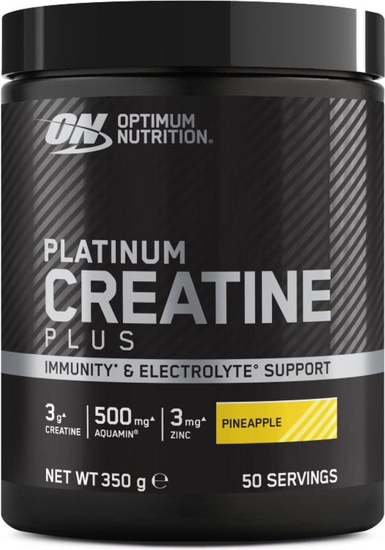 Optimum Nutrition Platinum Creatine Plus - Pineapple - CreaBev Creatine Monohydraat - 50 doseringen (350 gram)