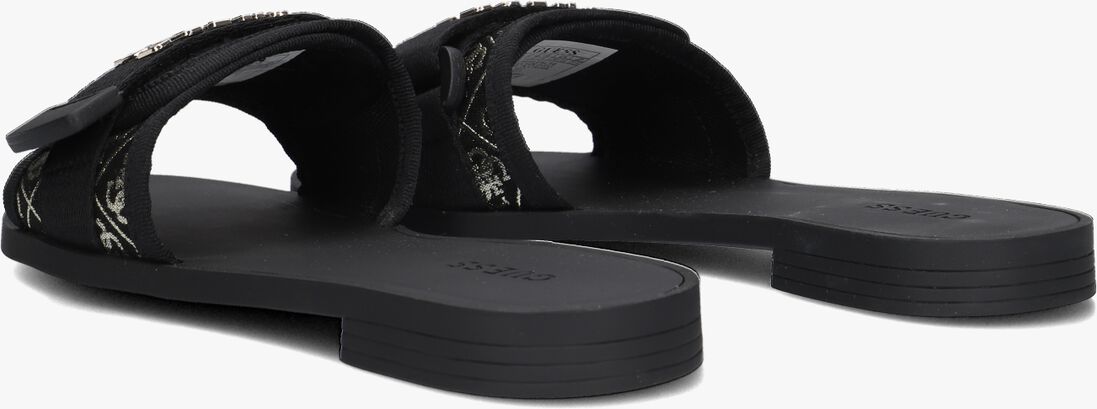 GUESS zwarte guess slippers elyze2