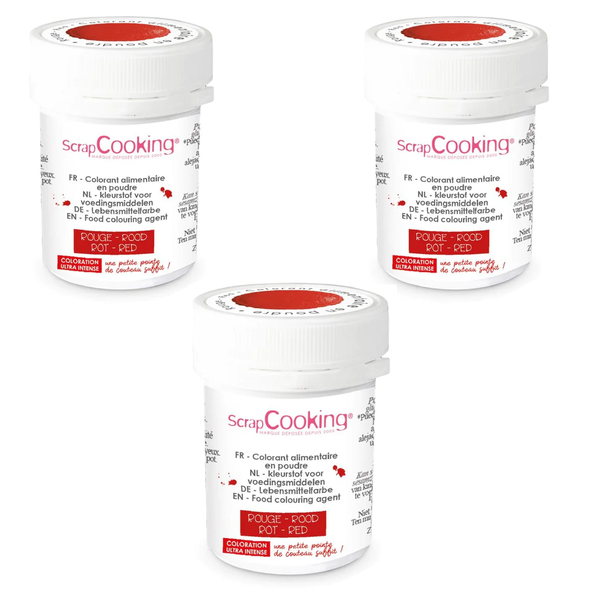 Colorant alimentaire en poudre 15 g - rouge Scrapcooking