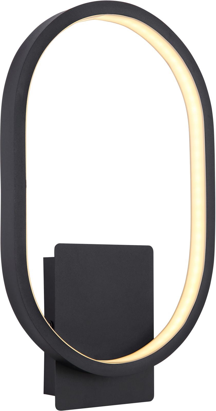 LED-Außenleuchte - schwarz-matt - Metall