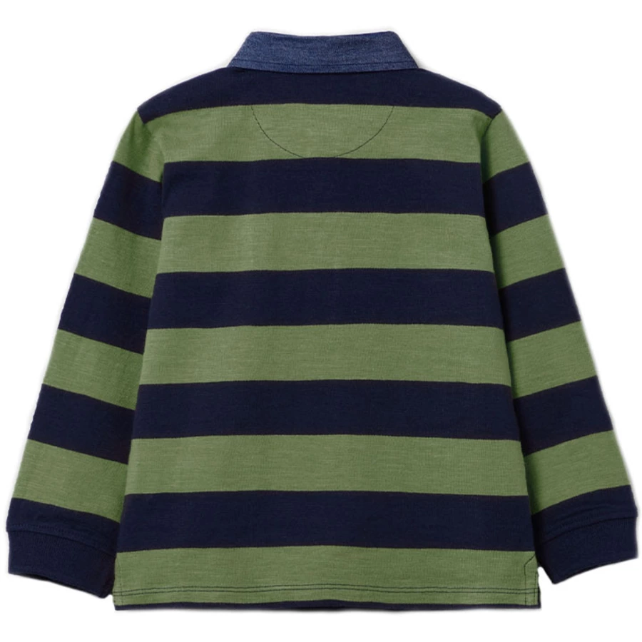 OVS Poloshirt Artichoke Green gestreift