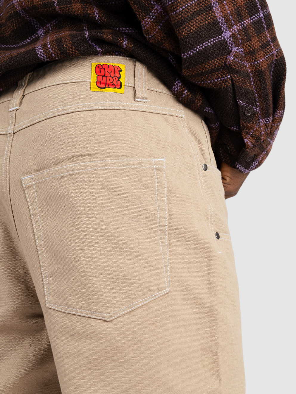 Empyre Sk8 Dobule Knee Canvas Pants khaki