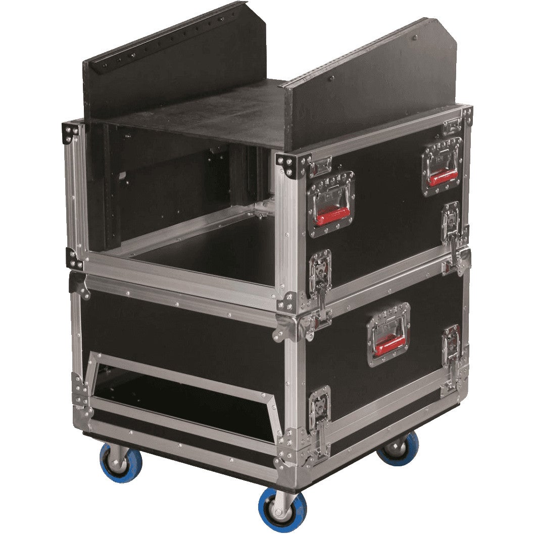 Gator Cases G-TOUR-GRC-1406 houten 14U-6U combi flightcase voor mixers