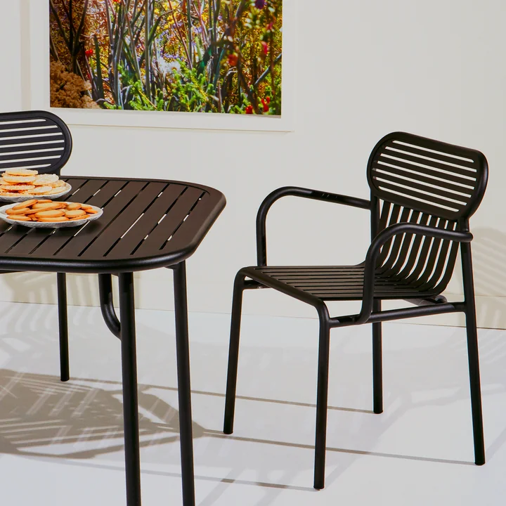Petite Friture - Week-End Bridge Stuhl Outdoor, blush