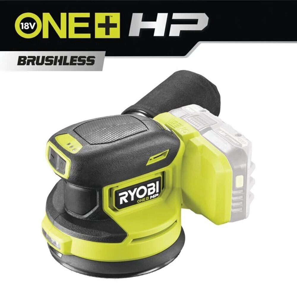 EKSENTERSLIPER RYOBI RROS18C-0 ONE+ HP 18V UTEN BATTERI