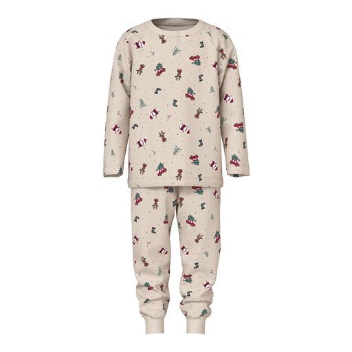 Name It Vismas Pyjamassæt, Whitecap Gray, 98 cm
