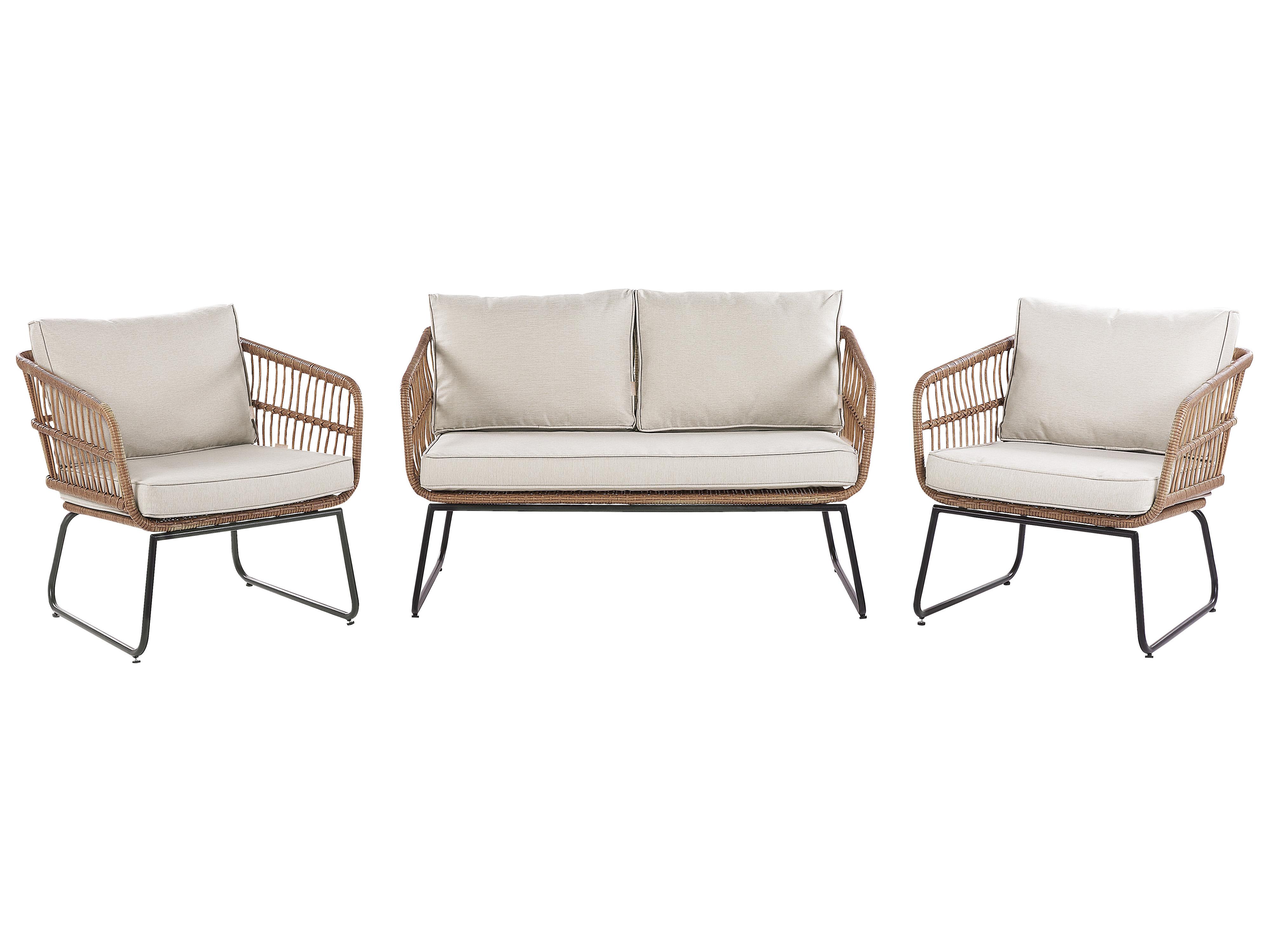 Set tuinkussenhoezen RAVELLO Beige