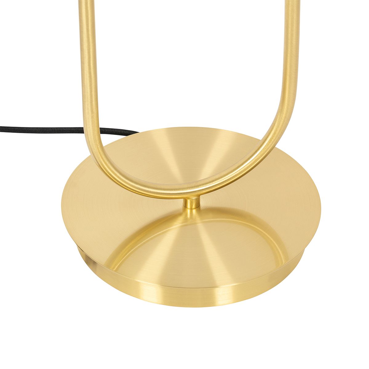 Art Deco tafellamp goud met glas 2-lichts - Laura