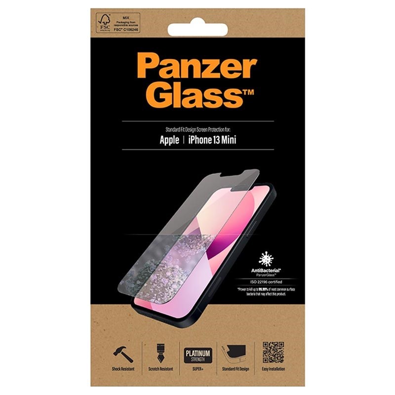 PanzerGlass - Skærmbeskyttelse Apple iPhone 13 Mini - Standard Fit