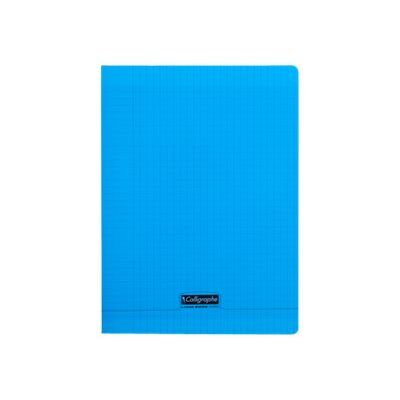 Calligraphe 8000 - Cahier polypro 24 x 32 cm - 96 pages - petits carreaux (5x5 mm) - bleu