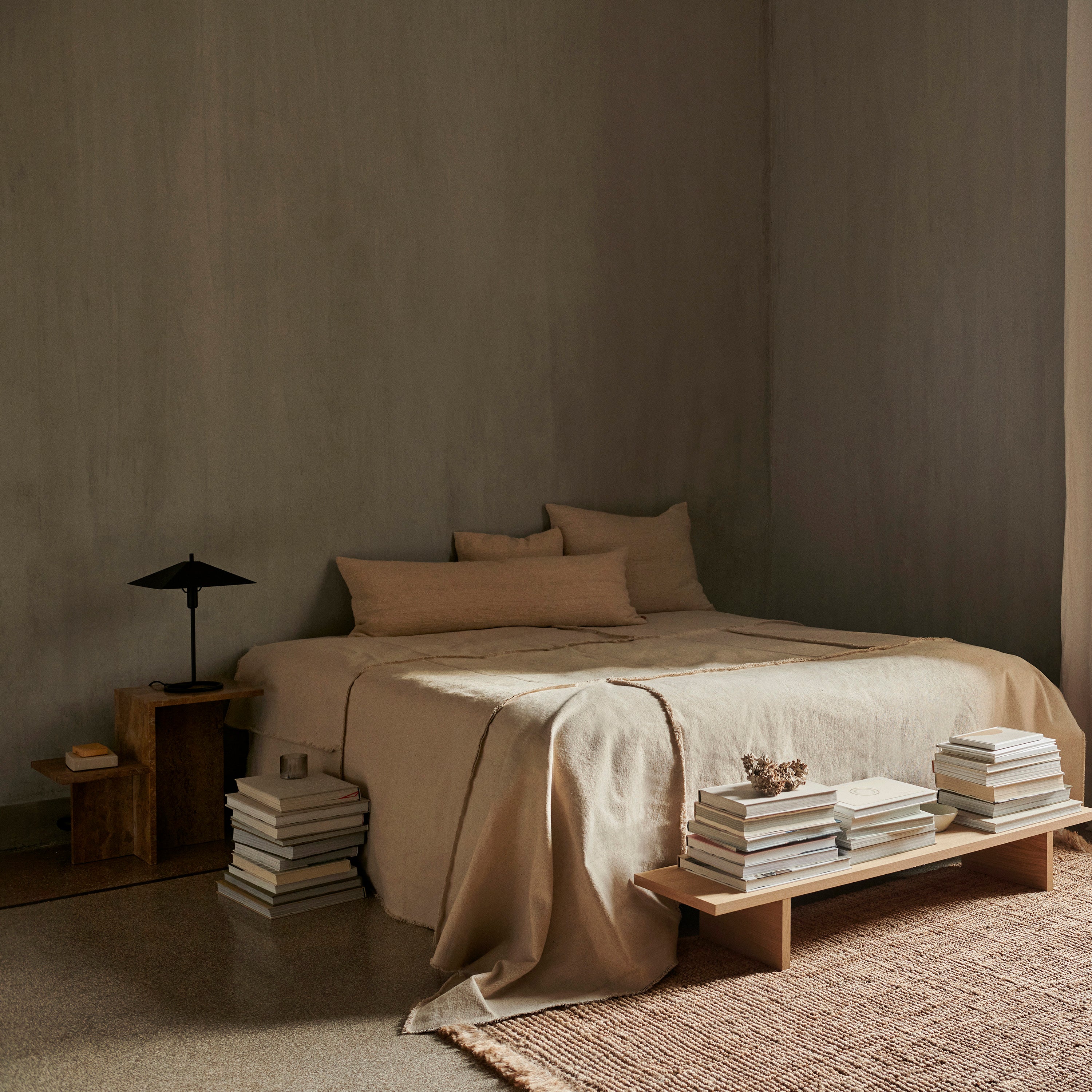 Ferm Living Kona Low Salontafel Naturel Eiken - M