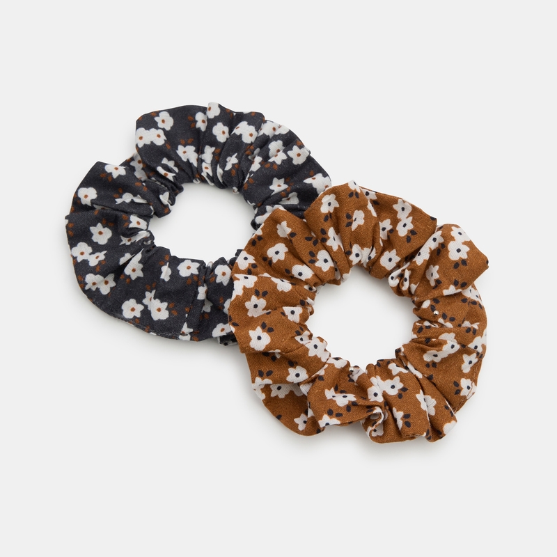 Chouchou pour cheveux (lot de 3) marron fille