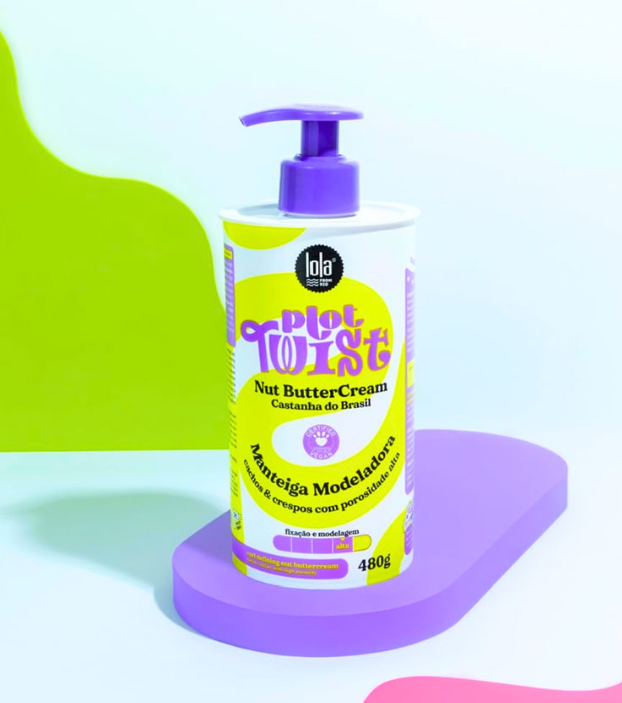 Lola Cosmetics - *Plot Twist* - Creme modelador de cachos 480g - Castanha do Pará