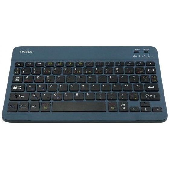 Mobilis 001284 clavier pour tablette AZERTY Français Bluetooth Bleu