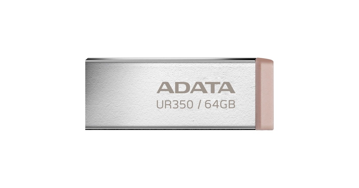 ADATAUR350 64 GB usb-stick  (nikkel/bruin, USB-A 3.2 Gen 1 (5 Gbit/s))