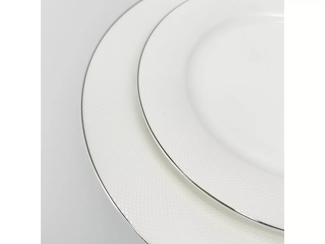 Assiette Plate Bast Blanc Moyen 27 cm