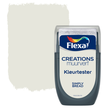 Flexa Creations muurverf kleurtester mat simply bread 30 ml