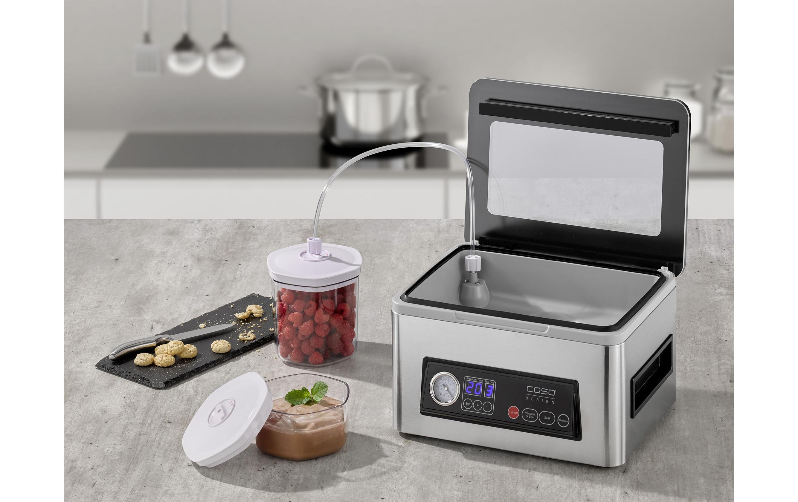 Vakuumiergerät VacuChef 50 Schwarz/Silber<br>Profi-Kammervakuumierer