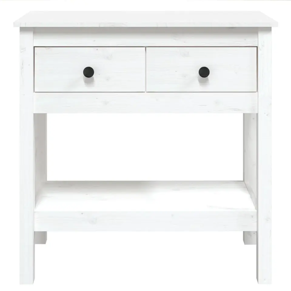 vidaXL - Wandtafel - Wit - Grenenhout