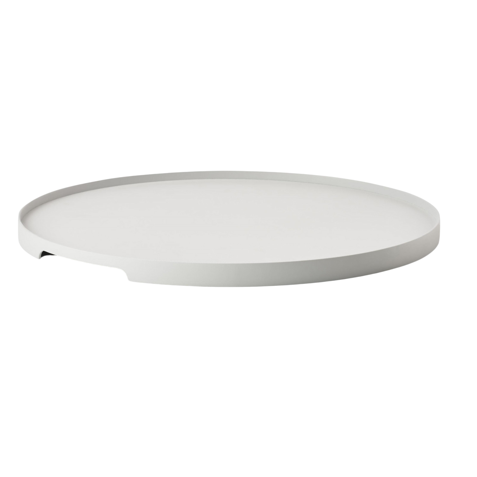 Servierplatte Singels 35 cm, Rund, Grau