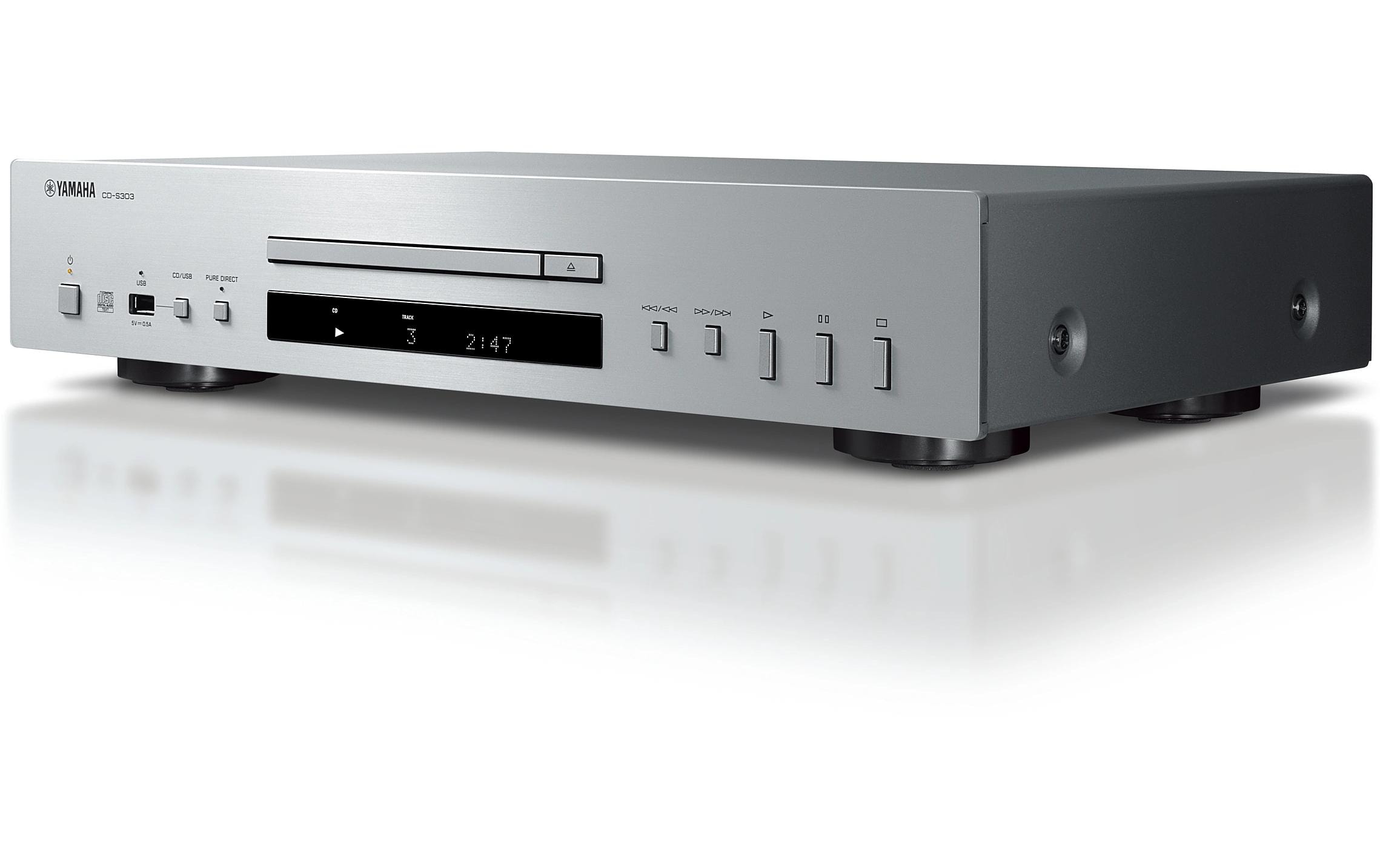 CD-Player CD-S303 Silber<br>CD-Player mit Pure Direct und Intelligent Digital Servo