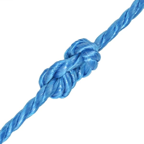vidaXL Vridd tau polypropylen 10 mm 100 m blå