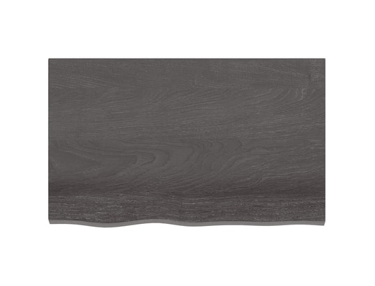 VIDAXL - Arrière de comptoir Comptoir de salle de bain gris foncé 80x50x6 cm bois traité