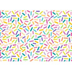 Papier cadeau 'Sprinkles white', sur rouleau
