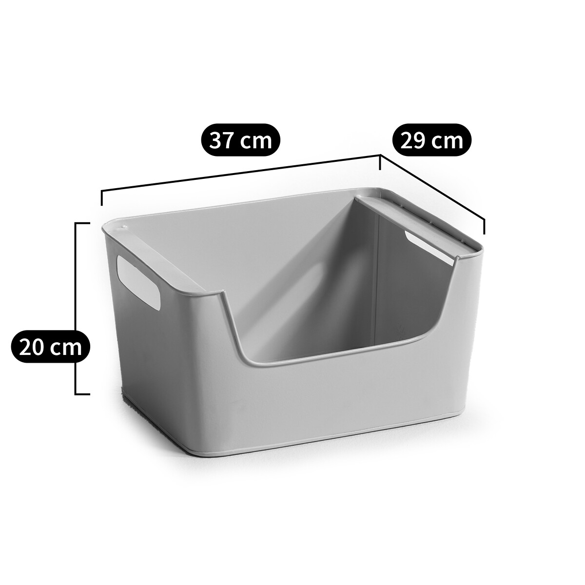 AM.PM<br>Cesta de metal L37 x A20 cm, Arreglo