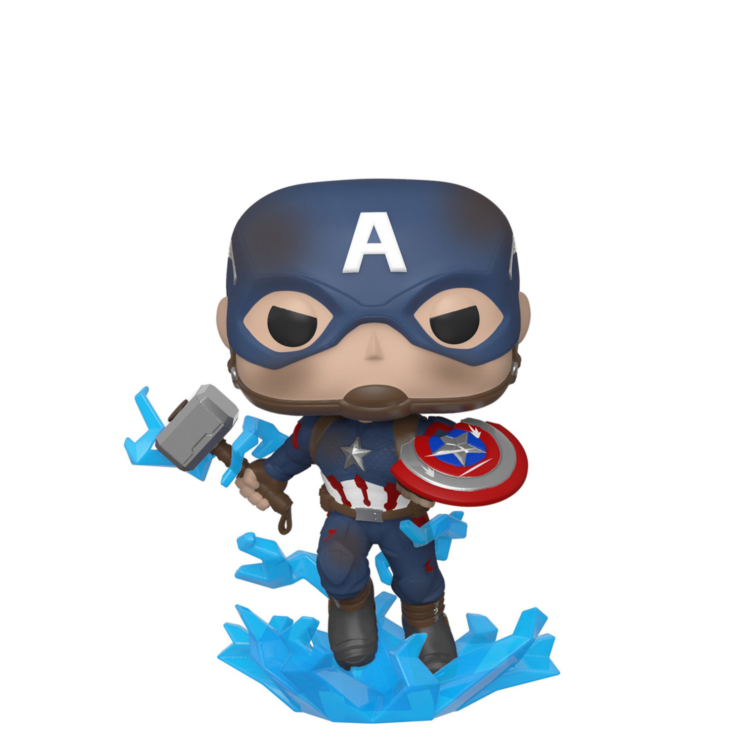 Funko POP Marvel: Endgame- Capt A w/BrokenShield&Mjolnir