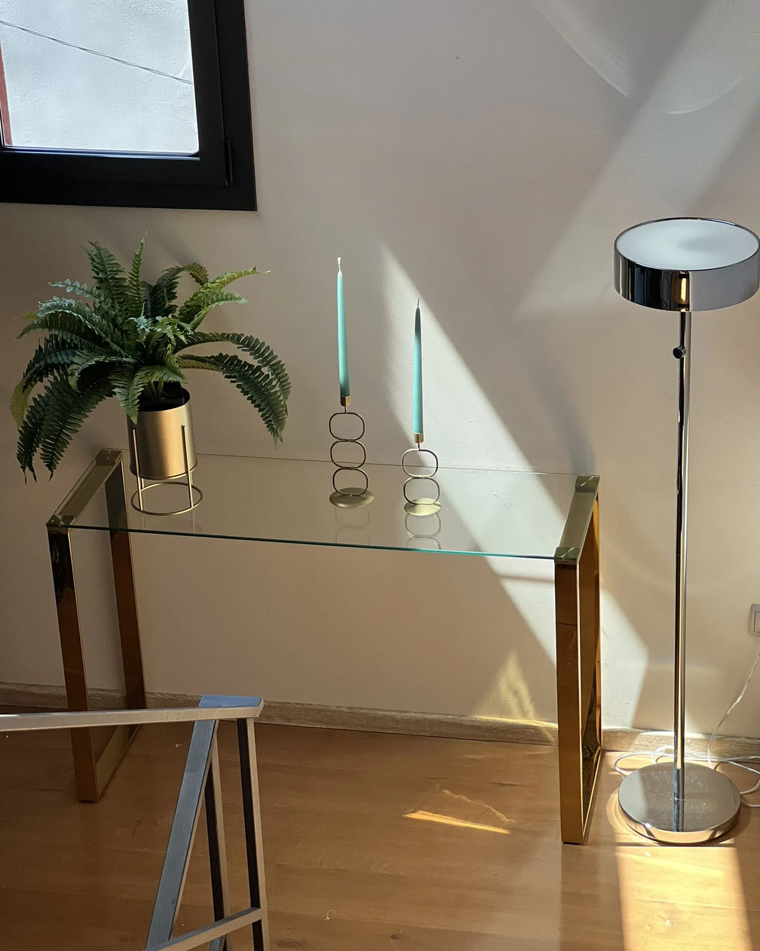 Sidetable TILON Veiligheidsglas Goud