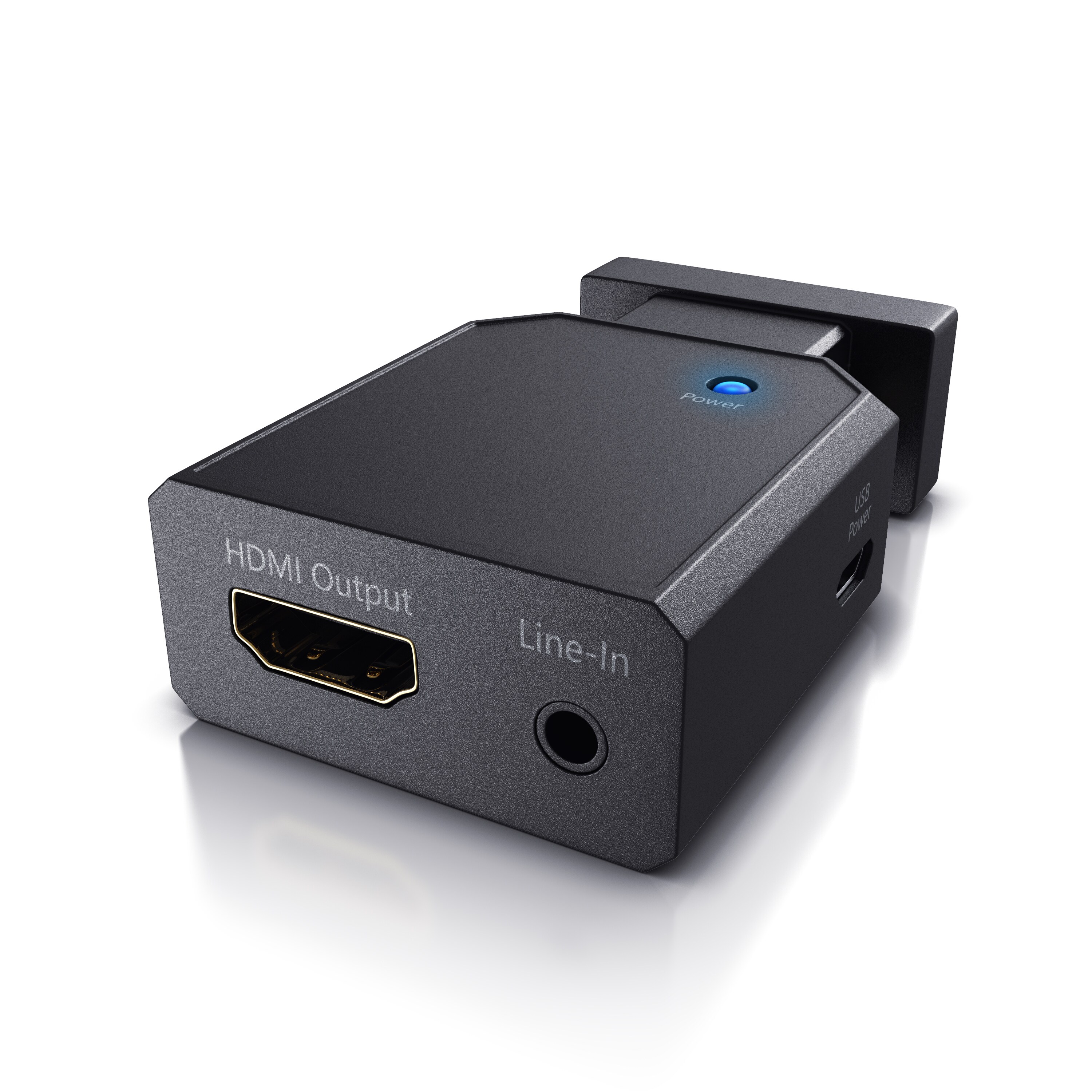 CSL 1080p VGA zu HDMI Video-/Audio Konverter, VGA & 3,5mm-Klinke zu HDMI Typ A