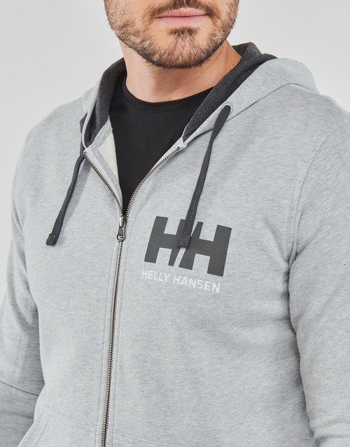 Helly Hansen - HH LOGO FULL ZIP HOODIE - Gris