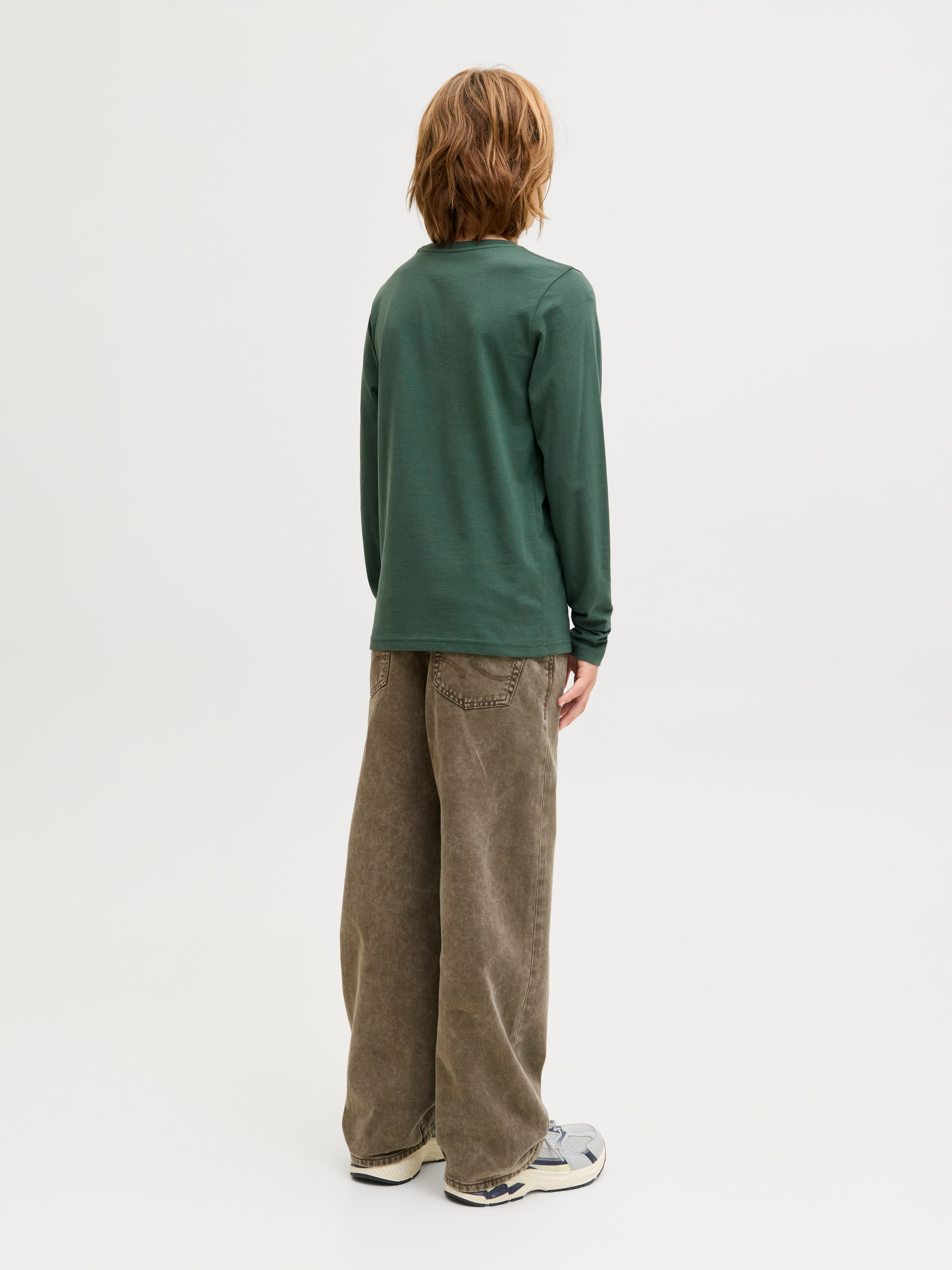 Jack & Jones Junior Langarmshirt »JORBLEECKER MINIMAL TEE LS CREW NE JNR«