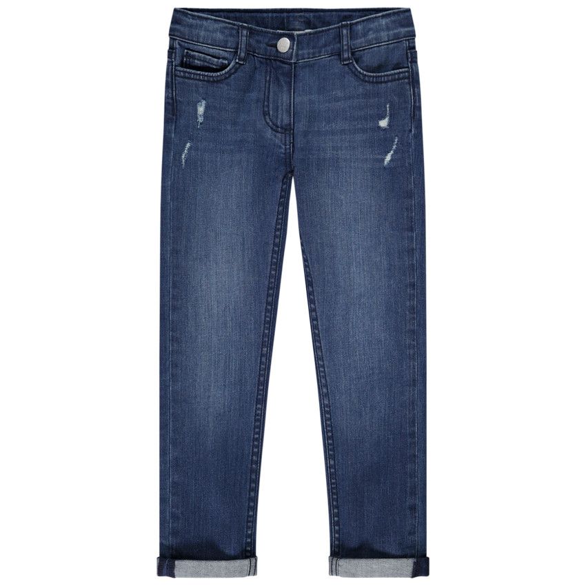 Jean slim hydroless pour fille - Bleu moyen