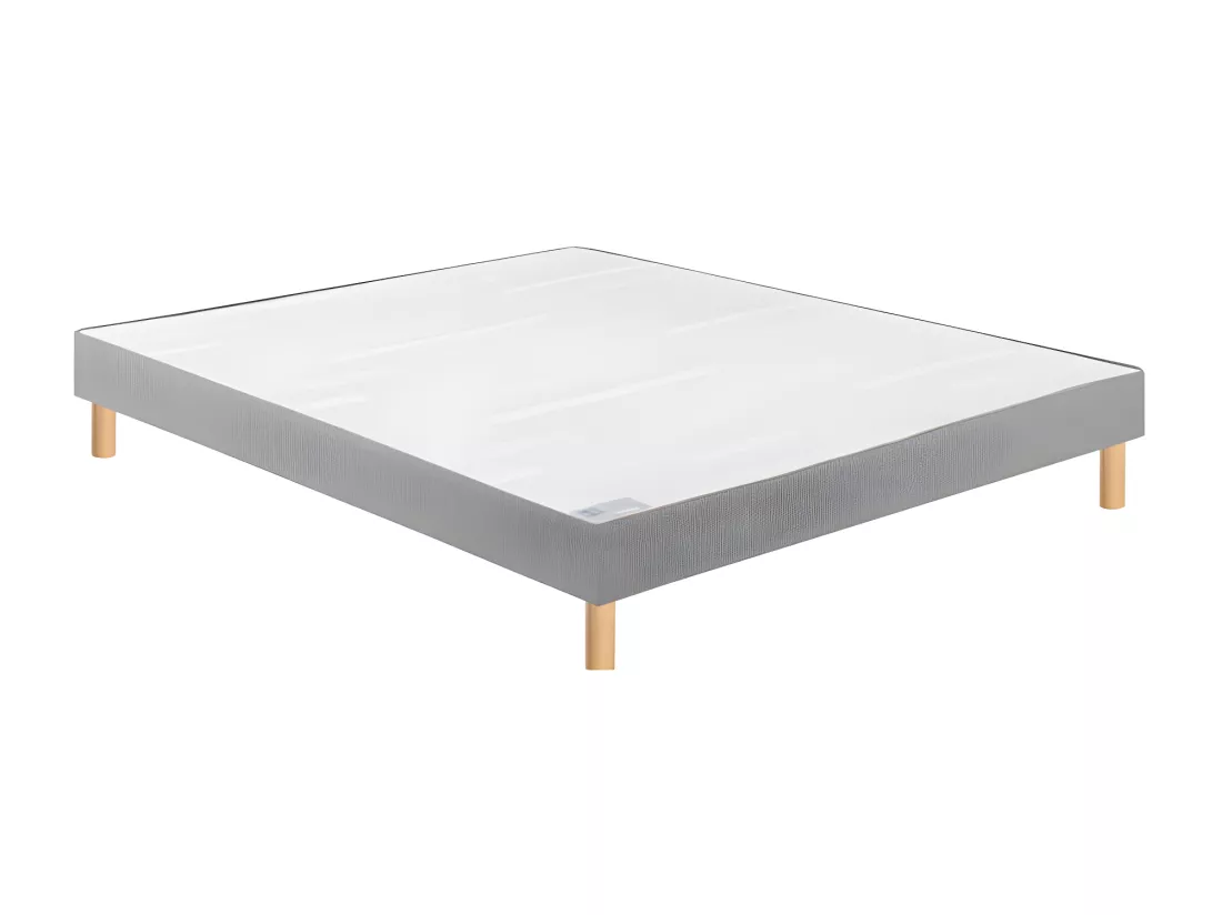 Sommier Bultex CONFORT FERME VIGOROSO DECO 160x200 Trame gris clair