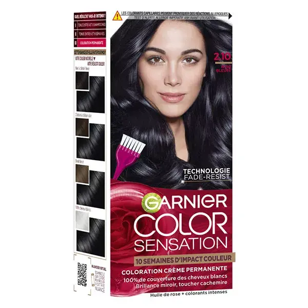 Garnier Color Sensation Coloração Permanente 2.10 Preto Azulado