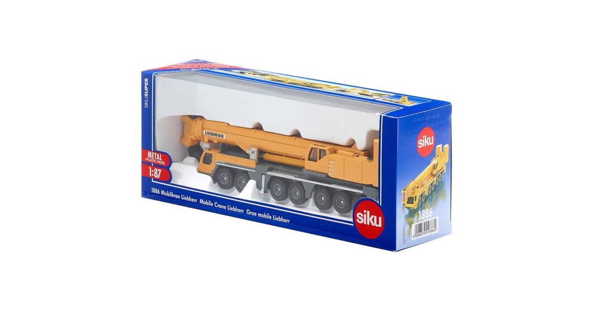SIKUSuper - Verrijdbare kraan Liebherr Modelvoertuig  (1886)