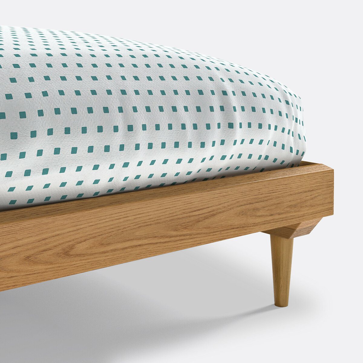 LA REDOUTE INTERIEURS<br>Cama vintage com estrado de ripas Quilda