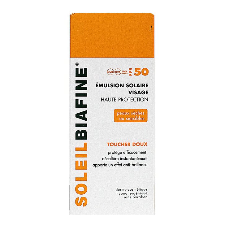 Émulsion solaire visage SPF50 50ml