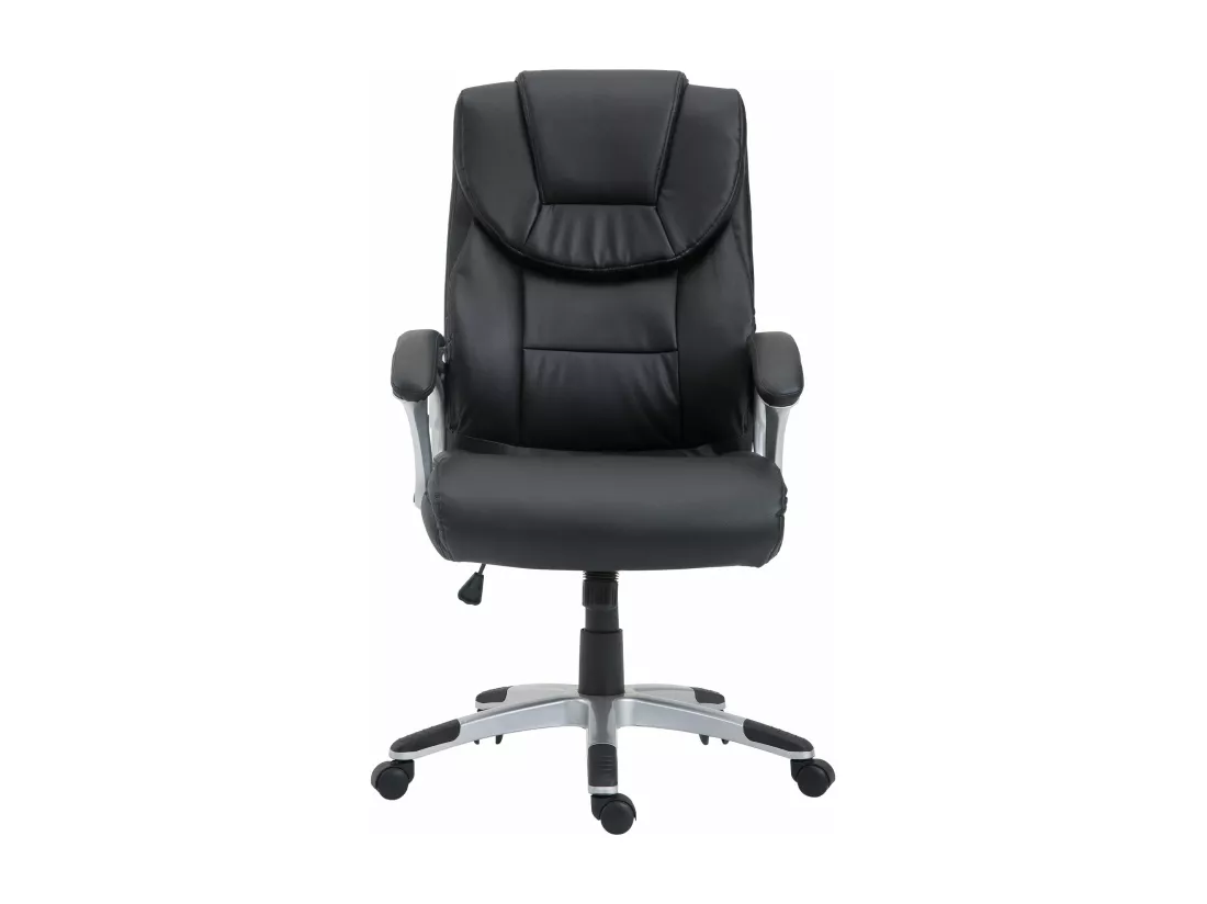 Chaise de bureau - Similicuir & Plastique - Noir - Texas V2