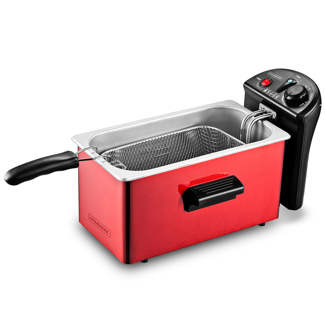 Kitchencook Friteuse rouge - 3 L