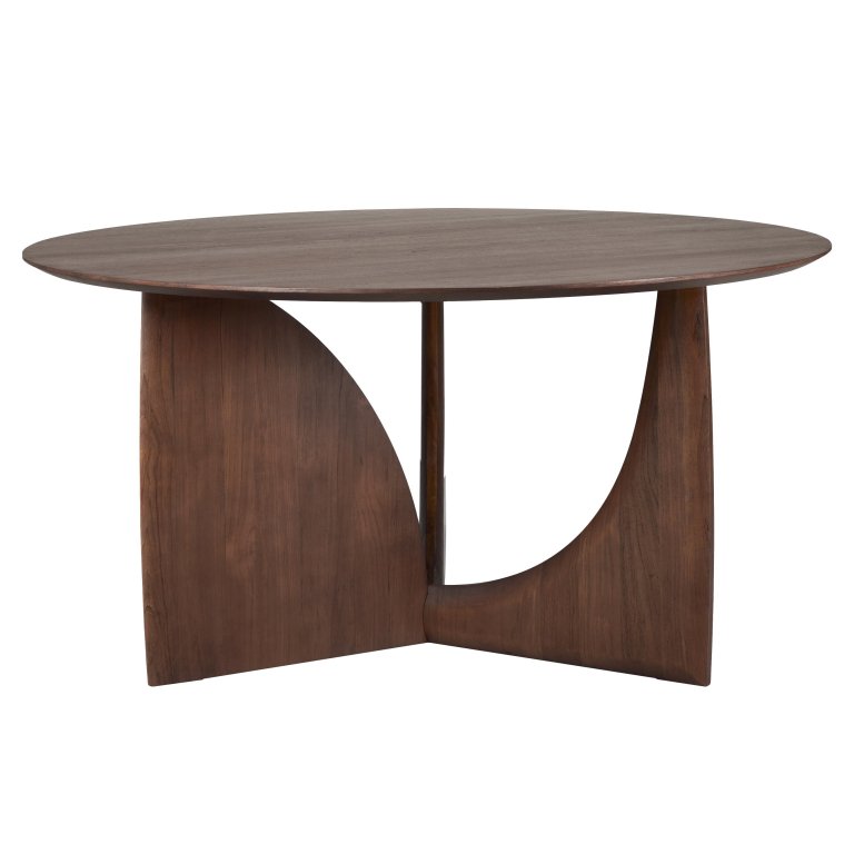 Ethnicraft Geometric eettafel rond Ø150 teak bruin