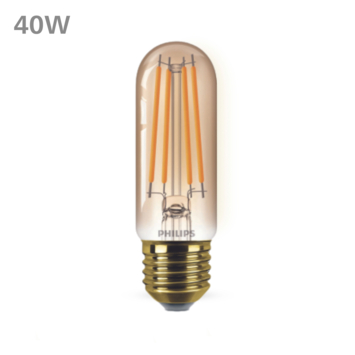 Philips LED buis E27 40W filament goud 470 lumen
